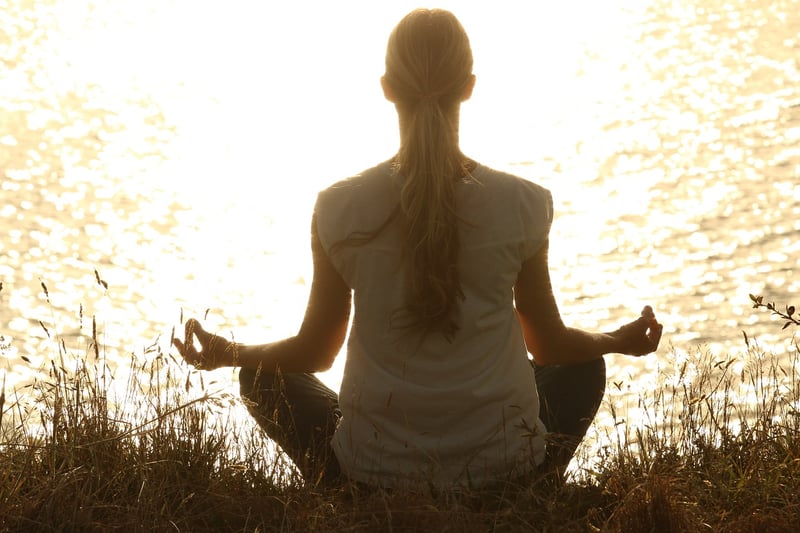Sunrise yoga meditation
